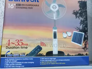 Duravolt ''16'' 3in1 Rechargeable Standing Fan