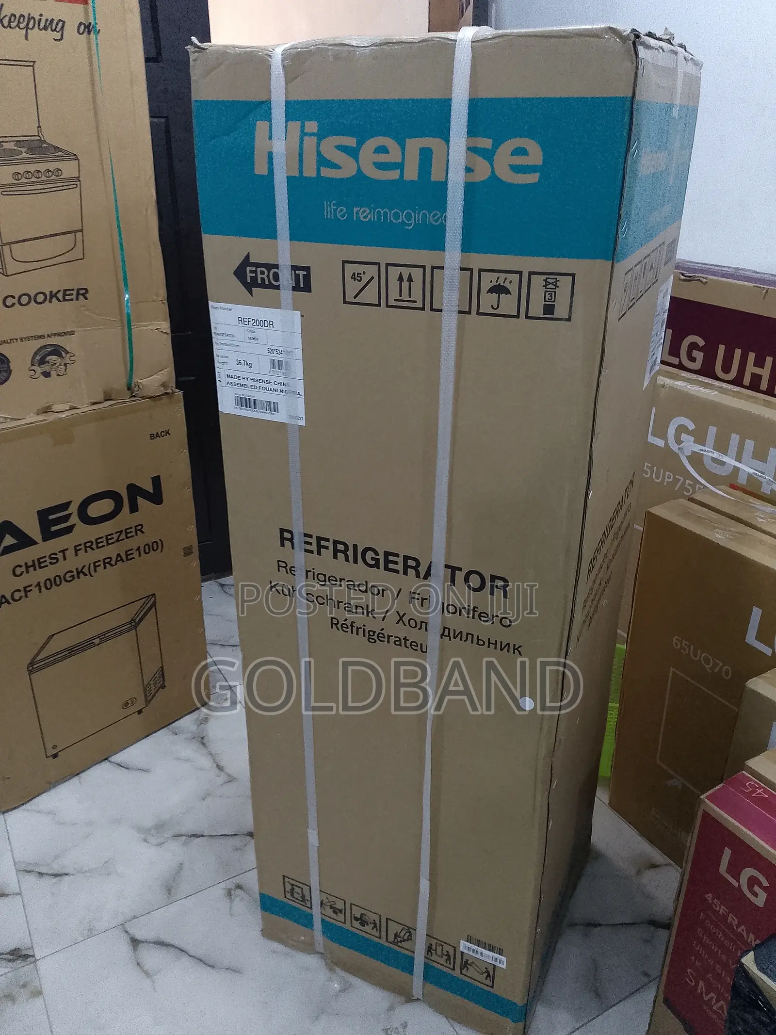 New Original 154L Hisense Refrigerator (REF200DR)