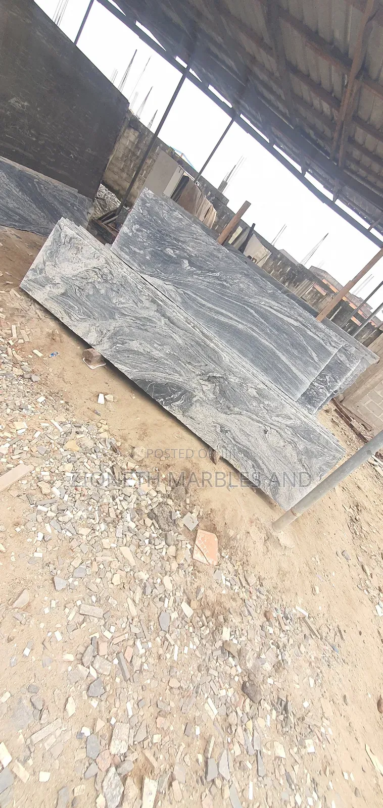 Nigerian Black Juprano Granite Slab
