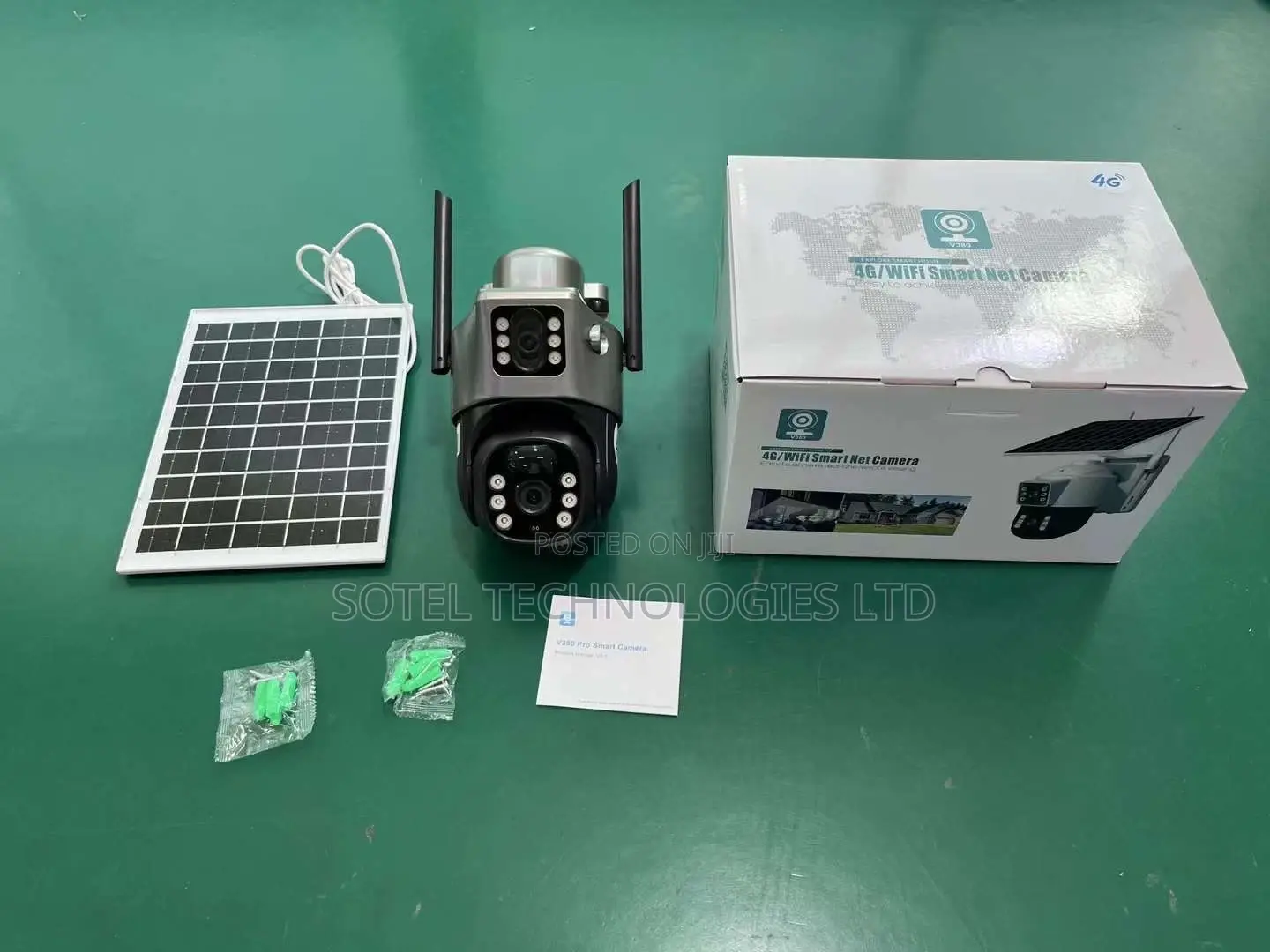 V380 Dual Lens Solar PTZ Camera
