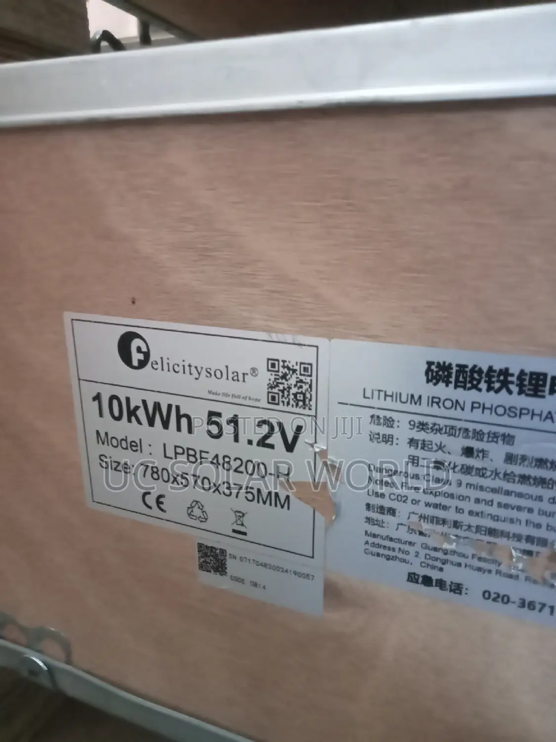 Felicity 10kwh 51.2v Lithium Battery