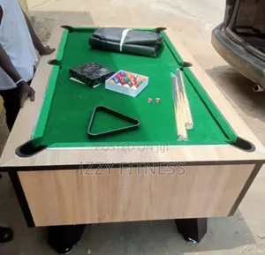 7ft Snooker Board With Cover and Accessories
