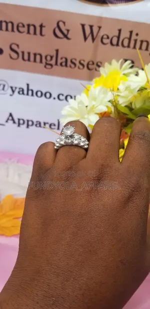 S925 Square Sterling Silver Bridal Wedding Ring