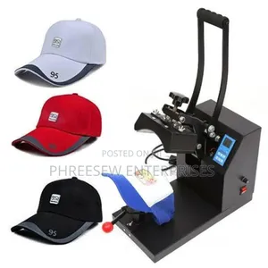 Cap Heat Presser Machine.