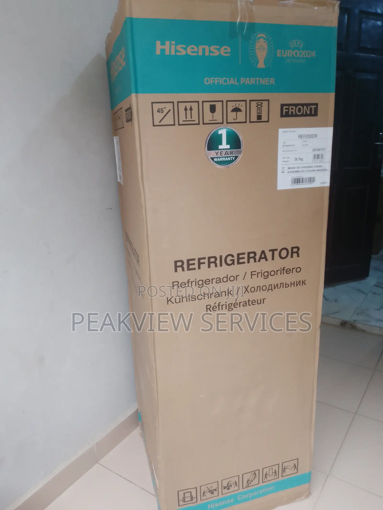 Unique Hisense200dr Double Door Top Freezer 154l Ref