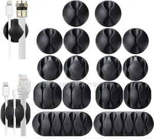 USA Ohill Desk Cable Management Cord Organizer, 16pack Black