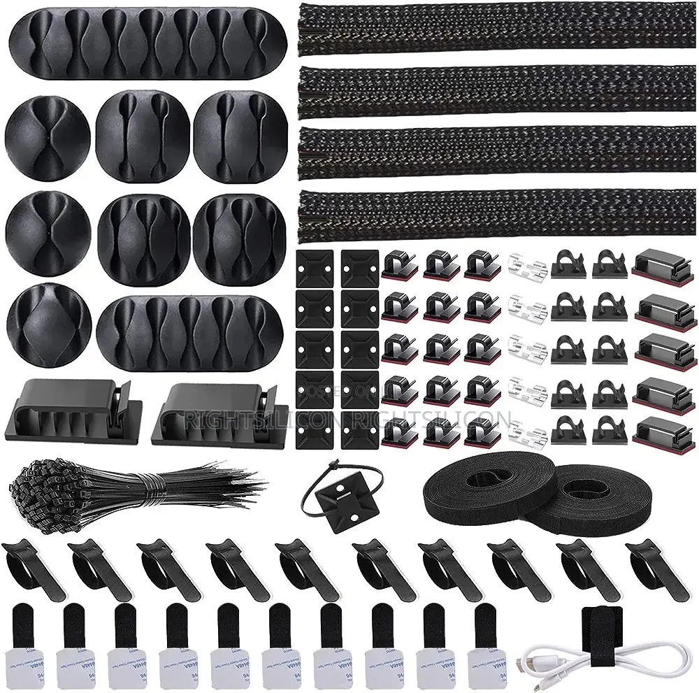 USA Cord Management Organizer Kit 4 Cable Sleeve Split