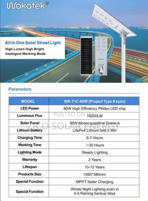 60w Wakatek 8 Eye Led