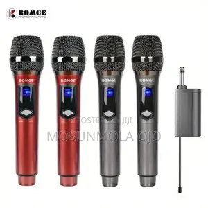 BOMGE 4 Channel Dynamic Wireless Microphone System