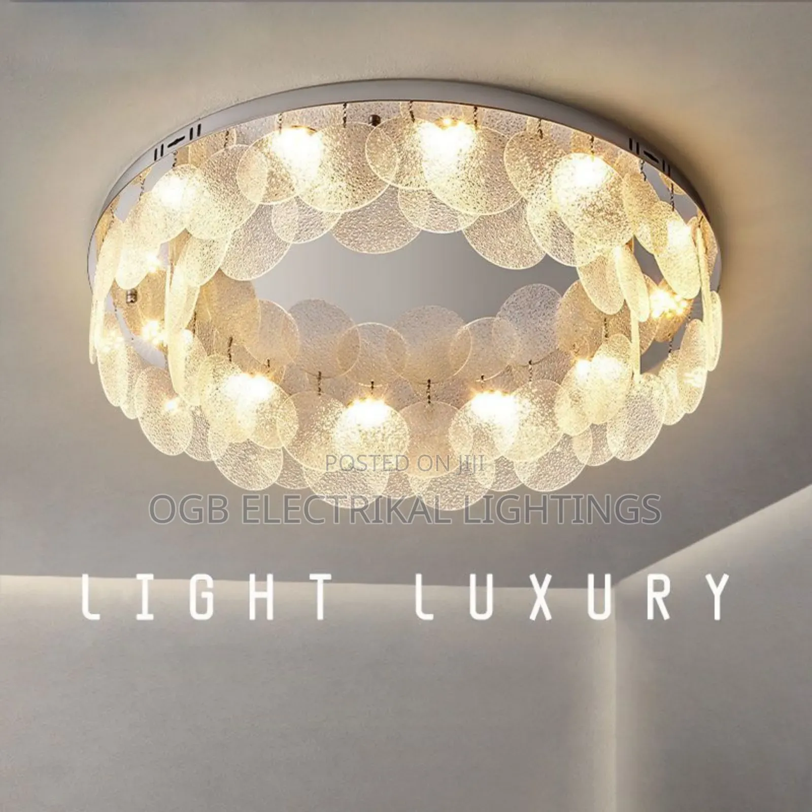 Modern Glass LED Ceiling Lamp