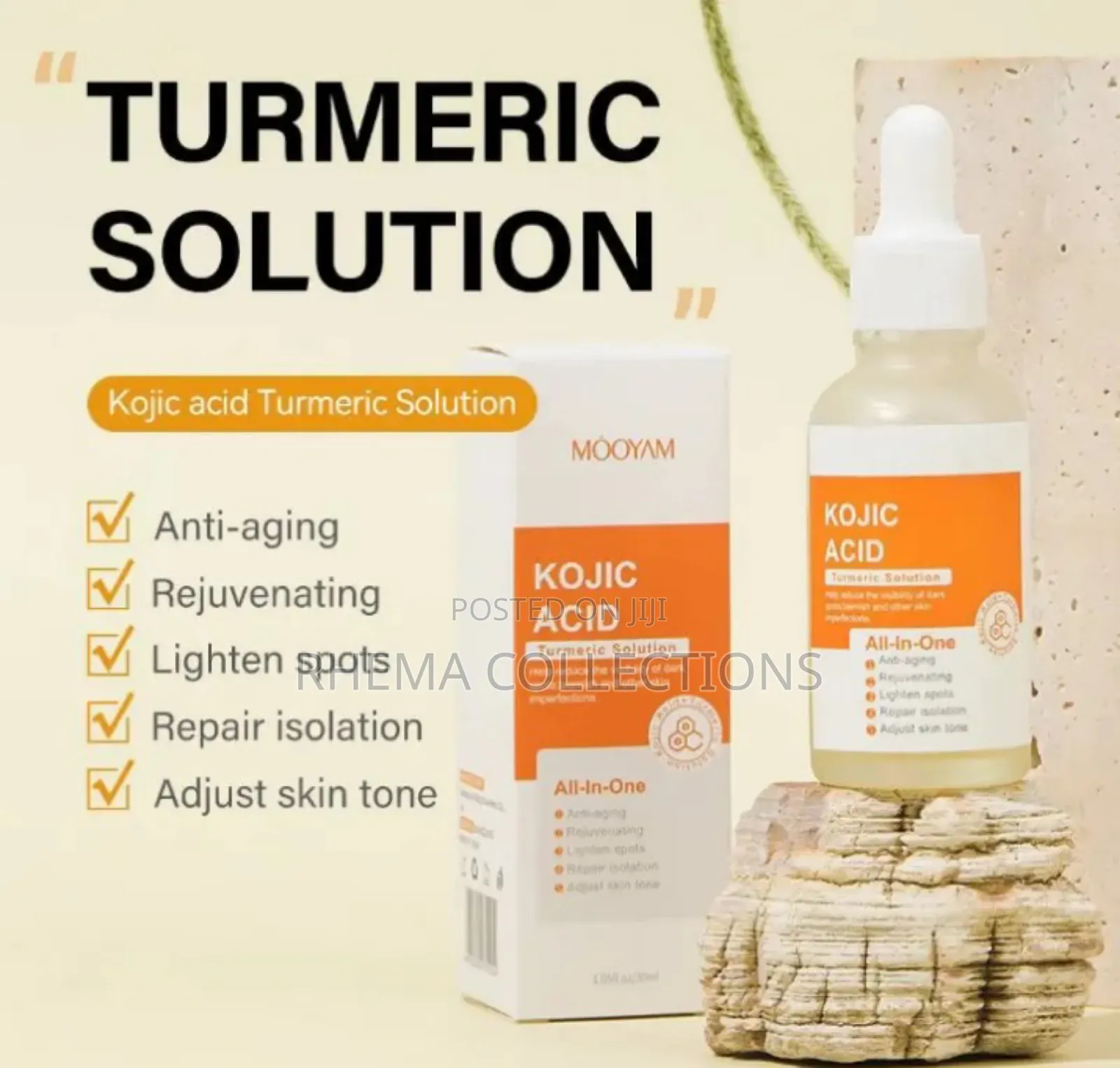 Kojic ACID and Turmeric Solution