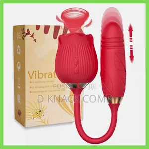 Photo - Best Sellers 2 in 1 Rose Rechargeable Thrusting Vibrator Toy