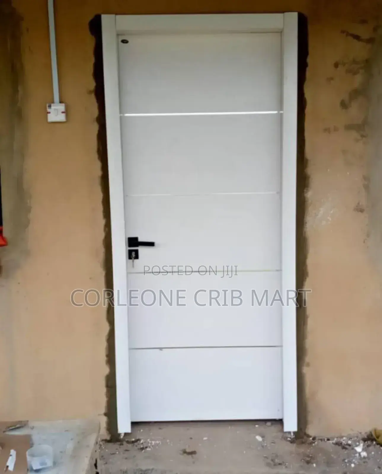 White Hardwood Door
