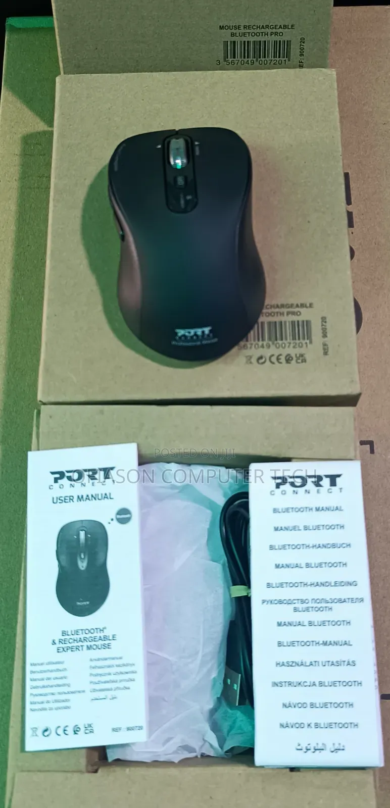 Port Connect Rechargeable Mouse Bluetooth