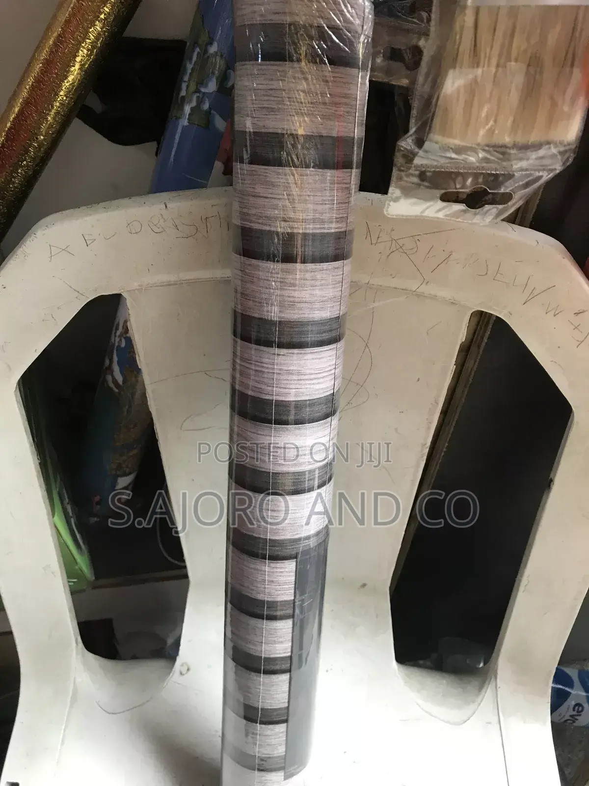 Marble Sticker, Flutted Panel Wallpaper