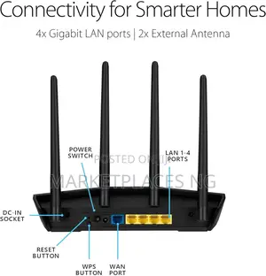 ASUS RT-AX55 AX1800 Dual Band Wifi 6 Gigabit Router