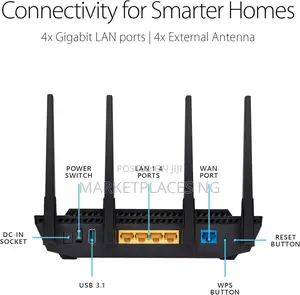 Asus Rt-Ax3000 Ultra-Fast Dual Band Gigabit Wireless Router