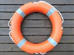 Boat Safety Throw Rings With White Reflective Strip