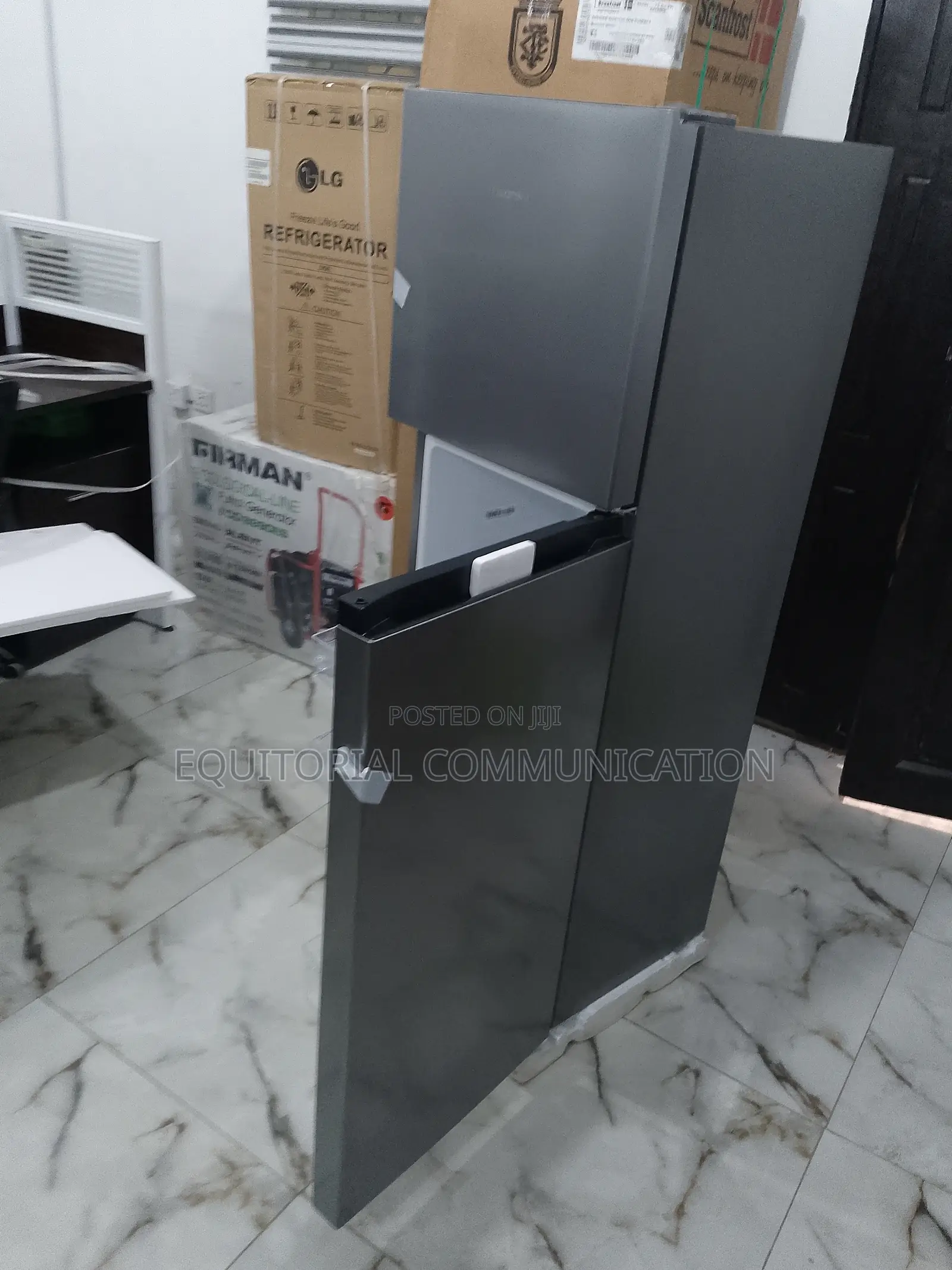 Compact Double Hisense Silver Refrigerator