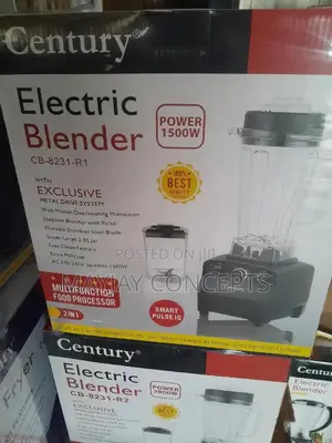 Century 1500w Heavy-Duty Blender Grinder-Metal Drive System