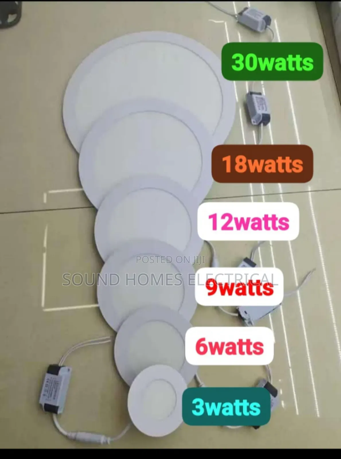 All Sizes of Led Pop/Panel Lights
