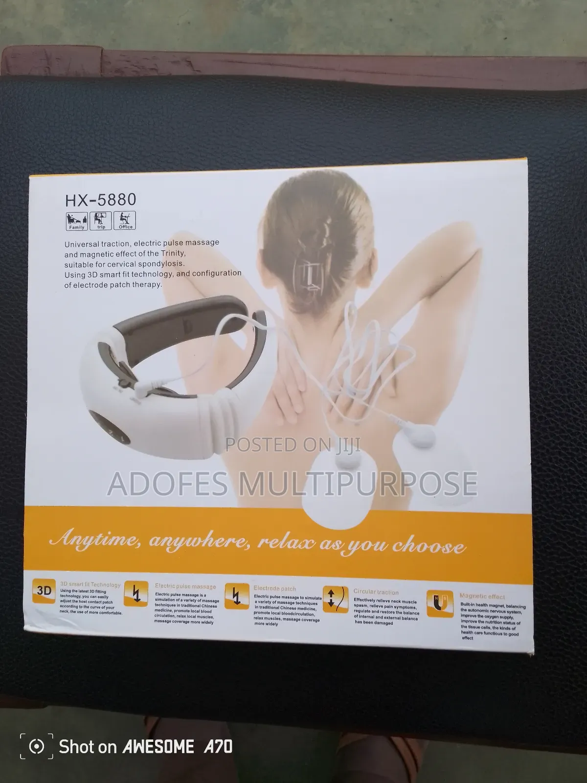 Neck Massager With Therapy Battery Use