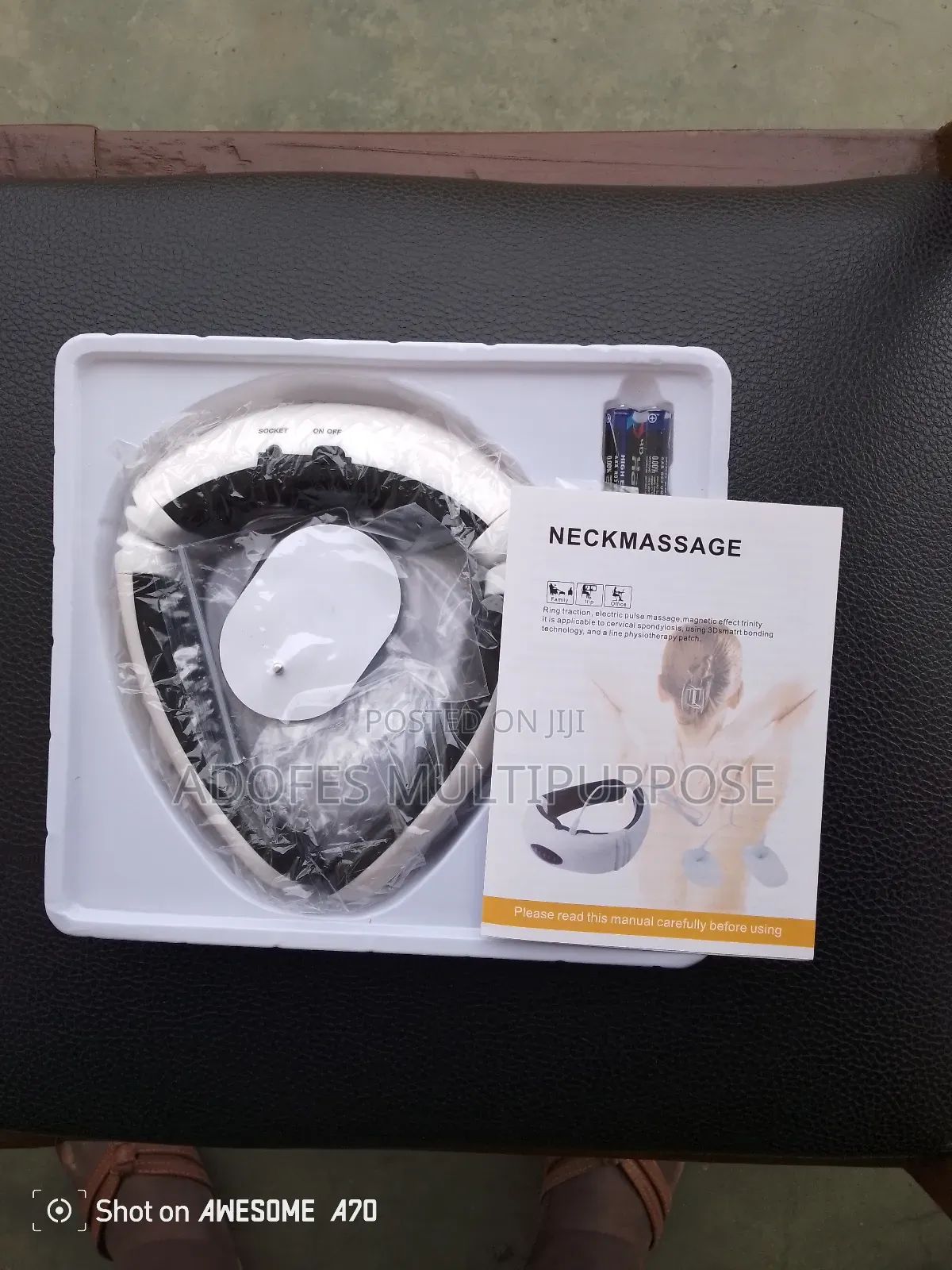 Neck Massager With Therapy Battery Use