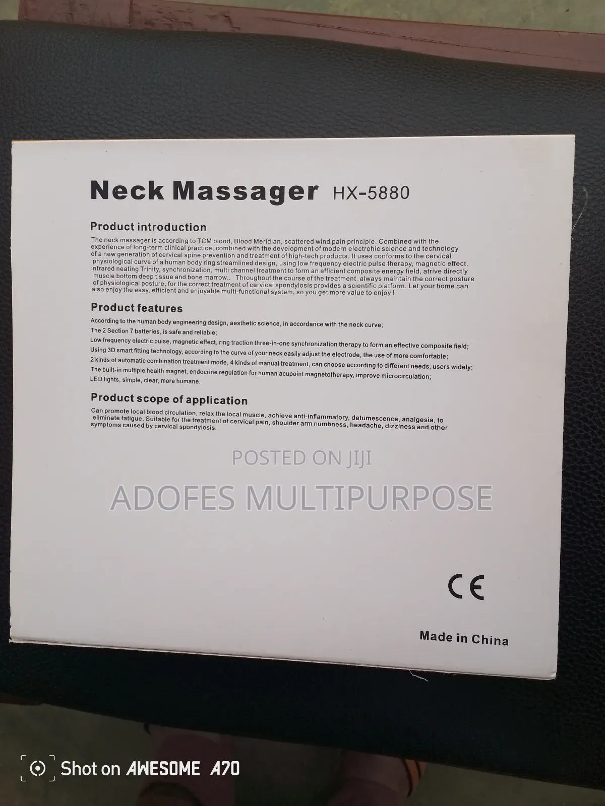 Neck Massager With Therapy Battery Use