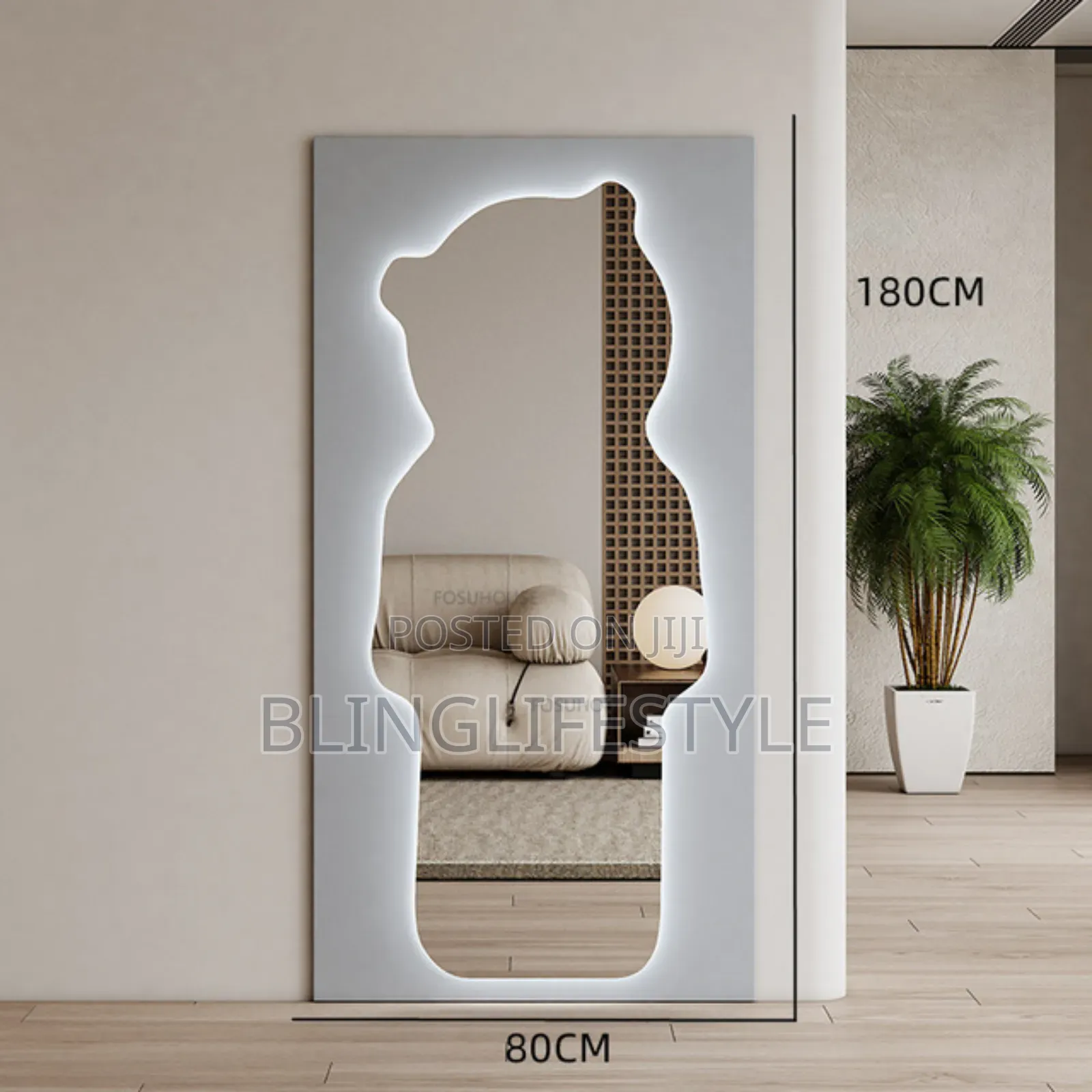 5ft2 Full Length Led Teddy Bear Mirror