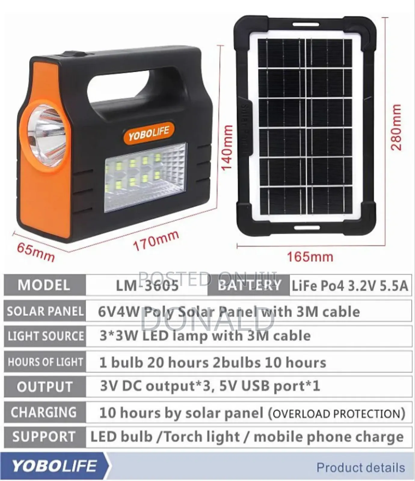 YOBOLIFE Solar Digital Kit (LM3605)