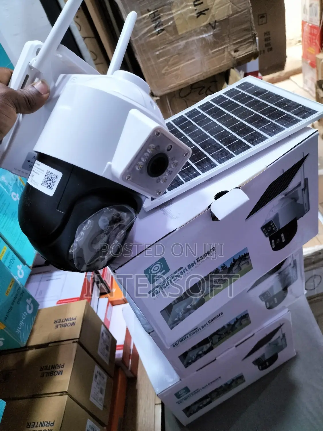 Solar Powered 4g Simcard Dual Lens Rotational CCTV Camera