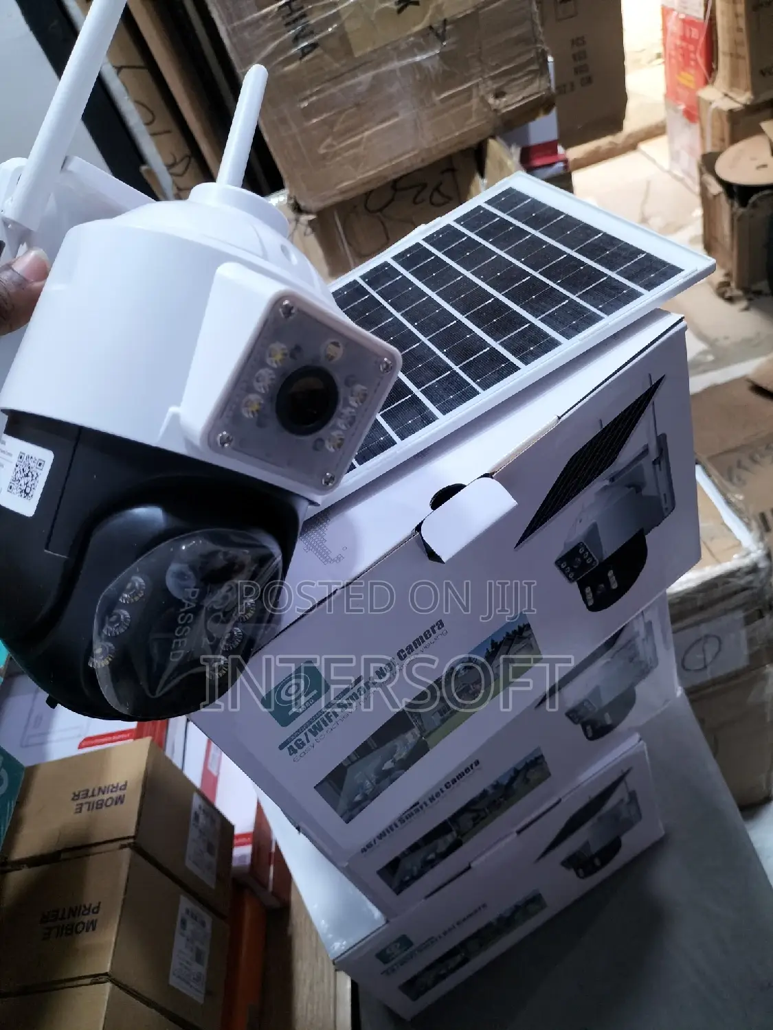 Solar Powered 4g Simcard Dual Lens Rotational CCTV Camera
