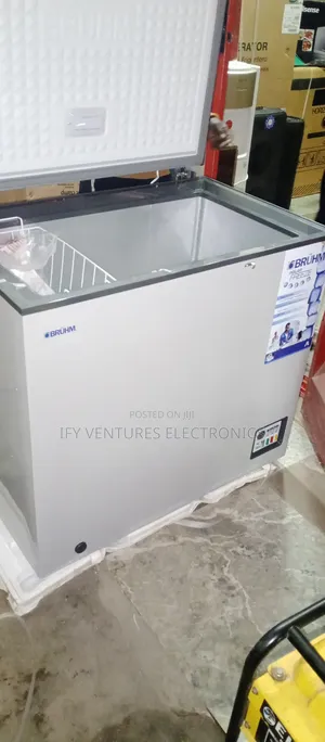 210 Litres Bruhm Chest Freezer, Super Cooling, Silver Color