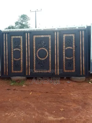 Photo - Sliding Gate Painted Math Black Standard Size 14ft