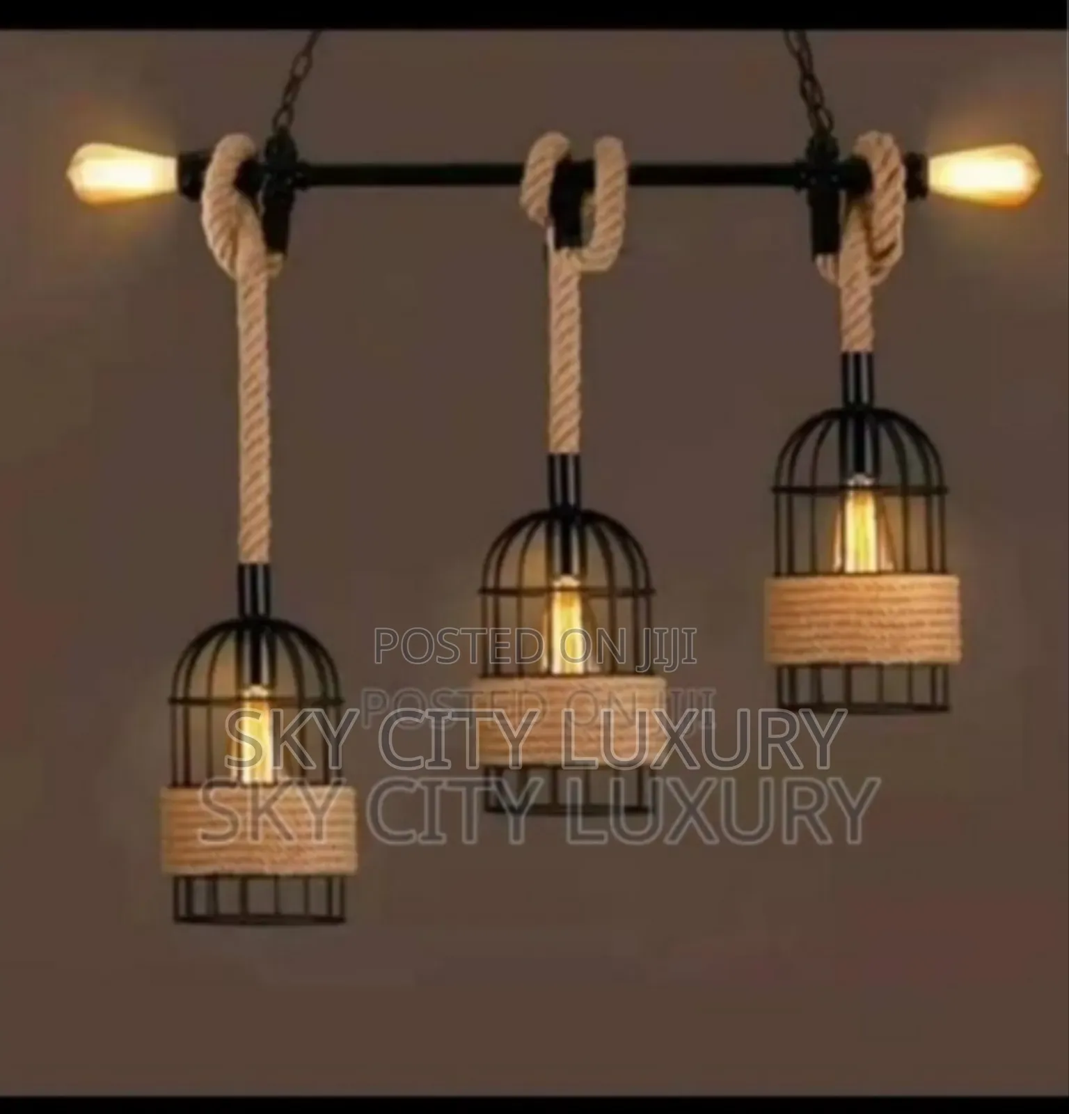 Five Bulbs Cast Dropping Light