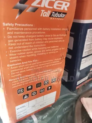 Zicer 220ah Tall Tubular Battery