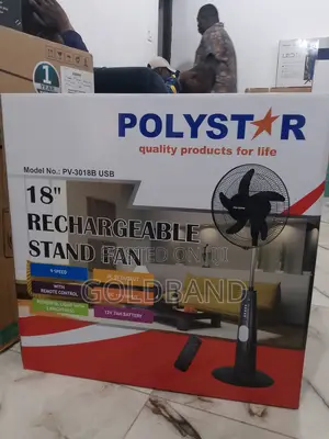 Affordable 18" Poly Star Rechargeable Stand Fan PV3018B