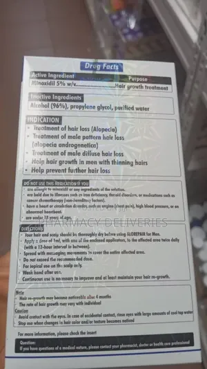 Alorepair Minoxidil 5% Spray for Treatment Alopecia