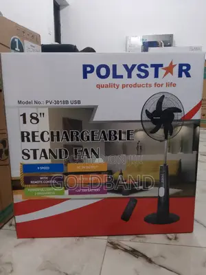 Multifunctional 18" PV3018B Polystar Rechargeable Stand Fan