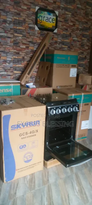 Quality Skyrun 50/50 Standing Gas Cooker+ Oven -gcs-4gix