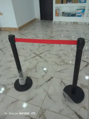 Queue Manager Crowd Control Stanchion Belt Barriers