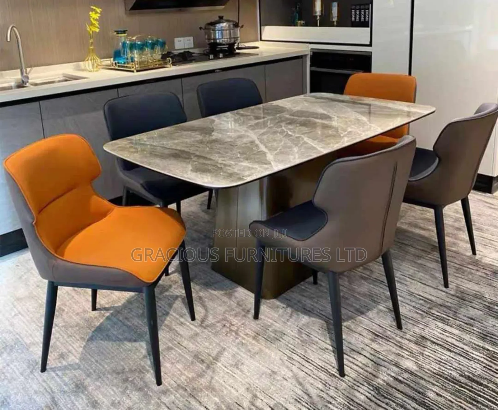 Luxurious Marble Dining by 6