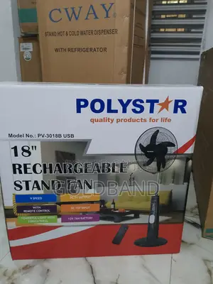 Powerful Stand Fan (Rechargeable Poly Star PV3018B )