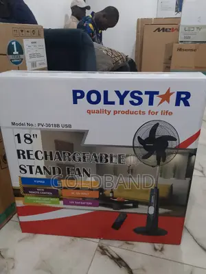 Powerful Stand Fan (Rechargeable Poly Star PV3018B )