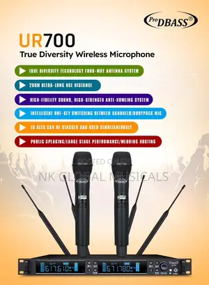 Dbass Ur 700 True Diversity Wireless Microphone