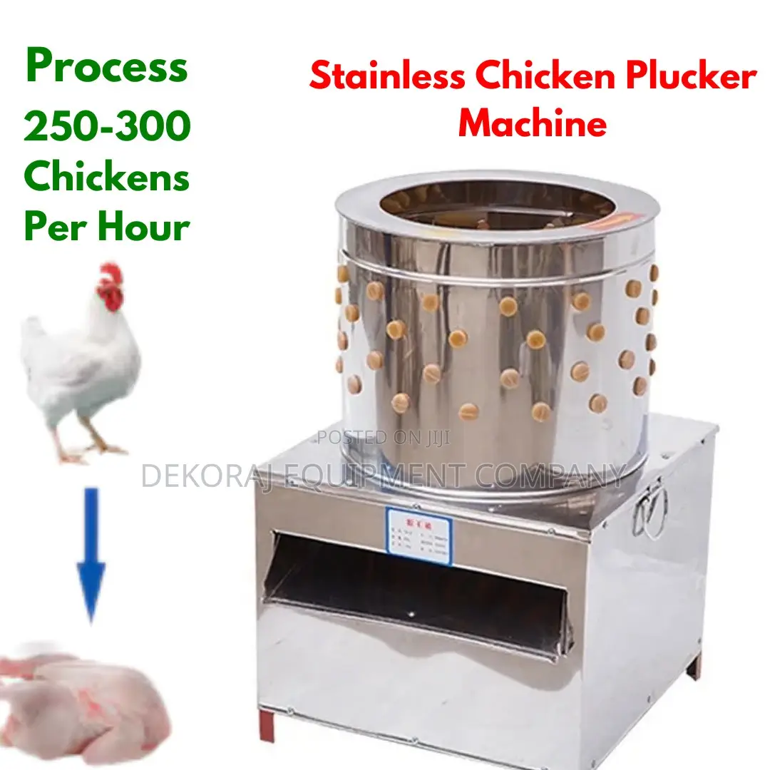 Compact And Powerful 300 Per Hour Chicken Plucker Machine