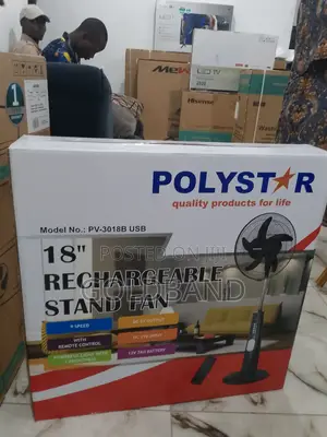 Efficient Rechargeable Stand Fan (POLY STAR 18" PV3018B)