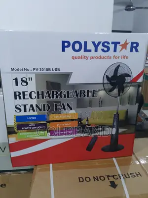 Best Original 18" PV3018B Poly Star Rechargeable Stand Fan