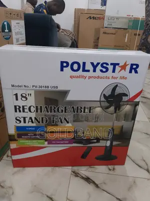 Premium Selling 18" Rechargeable POLYSTAR Fan (PV3018B)