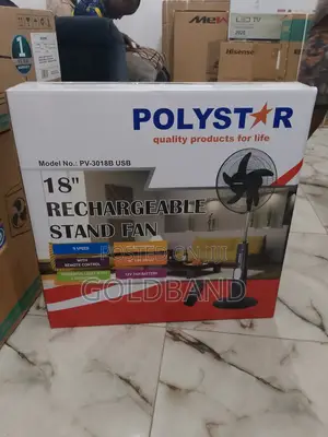 Standard18" Poly Star Rechargeable Stand Fan (PV3018B)
